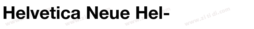 Helvetica Neue Hel字体转换